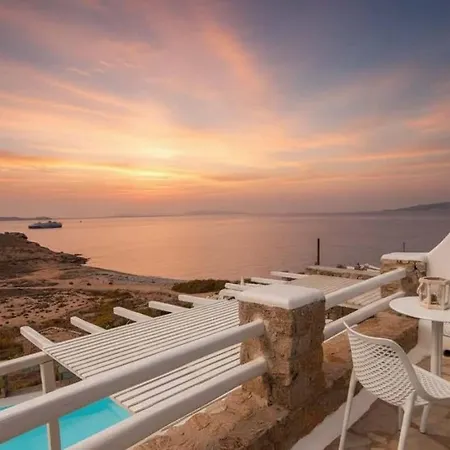 Luxurious Retreat W Swimming Pool & View بيت للعطل Houlakia (Mykonos)